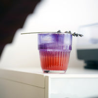 Side view of Barshine 13.35 oz. DOF Stackable Drinking Glasses (Set of 6)