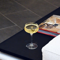 Side view of Bartender 8.5 oz. Novecento Liberty Cocktail Coupe (Set of 6)