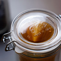 Side view of Fido Cylinder 50.75 oz. Spaghetti & Canning Jar, Clear