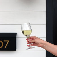 Side view of Florian 12.8 oz. White Wine / Spritz Glasses (Set of 4)