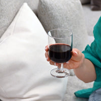 Side view of Hosteria 11.75 oz. Goblet Stackable Wine Glasses (Set of 6)