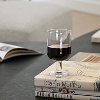 Side view of Hosteria 11.75 oz. Goblet Stackable Wine Glasses (Set of 6)