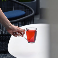 Side view of Icon 10.5 oz. Glass Coffee Mugs (Set of 6)