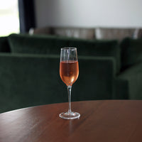 Side view of Spazio 7.25 oz. Sparkling Wine Flute (Set of 4)