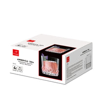 Side view of America '20s 10.25 oz. Rocks Drink Drinking Glasses (Set of 4)