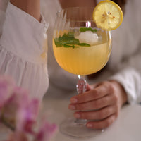 Side view of America '20s 25.25 oz. Gin Tonic Cocktail Glasses (Set of 4)