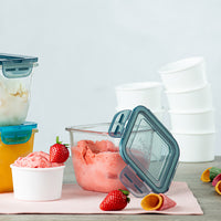 Side view of Aromateca 6 oz. Gelato / Ice Cream / Dessert Glasses (Set of 12)