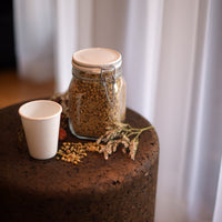 Side view of Aromateca 7.25 oz. Opal Glass Tea Cup (Set of 12)