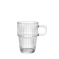 Side view of Barshine 10.5 oz. Stackable Glass Mugs (Set of 12)
