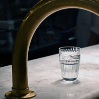 Side view of Barshine 12.75 oz. Long Drink Stackable Drinking Glasses (Set of 6)