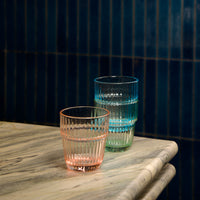 Side view of Barshine 10.3 oz. Rocks Stackable Drinking Glasses (Set of 6)