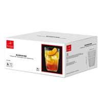 Side view of Barshine 17 oz. Cooler Stackable Drinking Glasses (Set of 6)