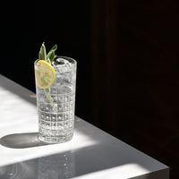 Side view of Bartender 10.25 oz. Este Long Drink Drinking Glasses (Set of 4)