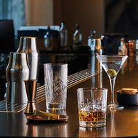 Side view of Bartender 10.25 oz. Este Water Drinking Glasses (Set of 4)