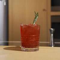 Side view of Bartender 13.25 oz. Este DOF Drinking Glasses (Set of 4)