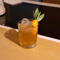 Side view of Bartender 13.25 oz. Lounge DOF Drinking Glasses (Set of 4)