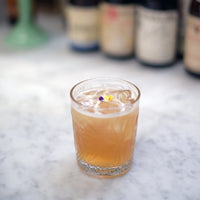 Side view of Bartender 13.25 oz. Stone DOF Drinking Glasses (Set of 4)