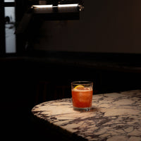 Side view of Bartender 13.25 oz. Stone DOF Drinking Glasses (Set of 4)