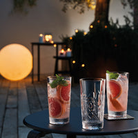 Side view of Bartender 16.5 oz. Stone Cooler Drinking Glasses (Set of 4)