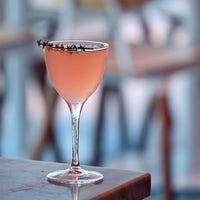 Side view of Bartender 5.25 oz. Novecento Nick & Nora Cocktail Glasses (Set of 4)