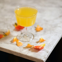 Side view of Bartender 7.5 oz. Novecento Art Deco Fizz Cocktail Glasses (Set of 6)