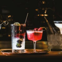 Side view of Bartender 7.5 oz. Novecento Fizz Cocktail Glasses (Set of 4)