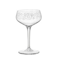 Side view of Bartender 8.5 oz. Novecento Liberty Cocktail Coupe (Set of 6)