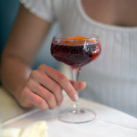 Side view of Bartender 8.5 oz. Novecento Liberty Cocktail Coupe (Set of 6)