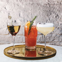 Side view of Bartender 5.25 oz. Novecento Nick & Nora Cocktail Glasses (Set of 4)