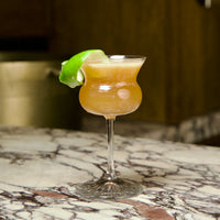 Side view of Bloom 5.25 oz. Nick & Nora Cocktail Glasses (Set of 6)