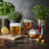 Side view of Swirl 7.25 oz. Rum Drinking Glasses (Set of 12)