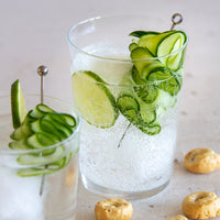 Side view of Swirl 17 oz. Gin Fizz Drinking Glasses (Set of 12)