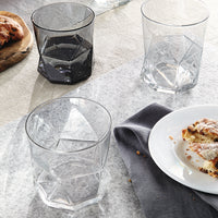 Side view of Cassiopea 13.75 oz. DOF Drinking Glasses (Set of 4)