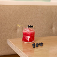 Side view of Cassiopea 13.75 oz. DOF Drinking Glasses (Set of 4)