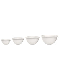 Side view of Easy Assorted Mixing Opal Glass Bowl Set (Set of 4)