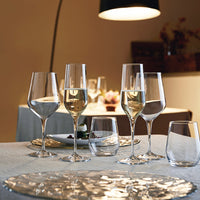 Side view of Electra 12.75 oz. Stemless Wine or DOF Drinking Glasses (Set of 6)