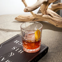 Side view of Bartender 13.25 oz. Este DOF Drinking Glasses (Set of 4)