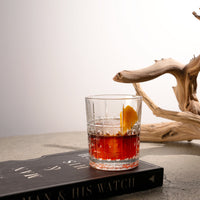 Side view of Bartender 13.25 oz. Este DOF Drinking Glasses (Set of 4)