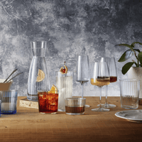 Side view of Exclusiva 16 oz. Tom Collins Cocktail Glasses (Set of 12)