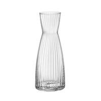 Side view of Italian Premium Exclusiva 35 oz. Glass Carafe (Set of 6)