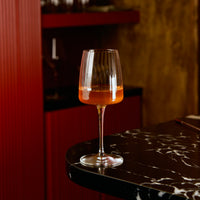 Side view of Exclusiva 12.5 oz. Chardonnay White Wine Glasses (Set of 6)