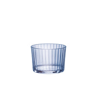 Side view of Exclusiva 7.25 oz. Rum Cocktail /  Small Drinking Glasses, Sapphire Blue (Set of 12)
