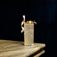 Side view of Exclusiva 16 oz. Tom Collins Cocktail Glasses (Set of 12)