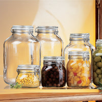 Side view of Fido 135.25 oz. Food & Canning Jar, Clear