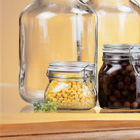 Side view of Fido 17.5 oz. Food & Canning Jar, Clear