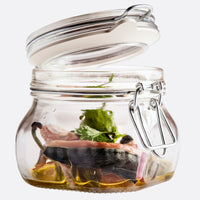 Side view of Fido 17.5 oz. Food & Canning Jar, Clear