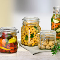 Side view of Fido 33.75 oz. Food & Canning Jar, Clear