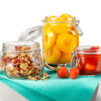 Side view of Fido 33.75 oz. Food & Canning Jar, Clear