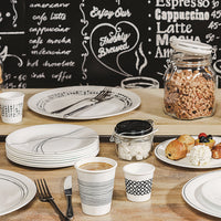 Side view of Fido 4.25 oz. Food Jar, Black Top (Set of 12)