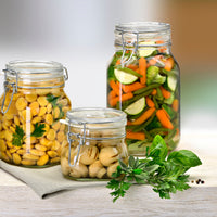 Side view of Fido 50.75 oz. Food & Canning Jar, Clear